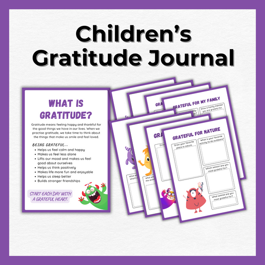 Children's Gratitude Journal for Teachers and Early Childhood Educators and Parents