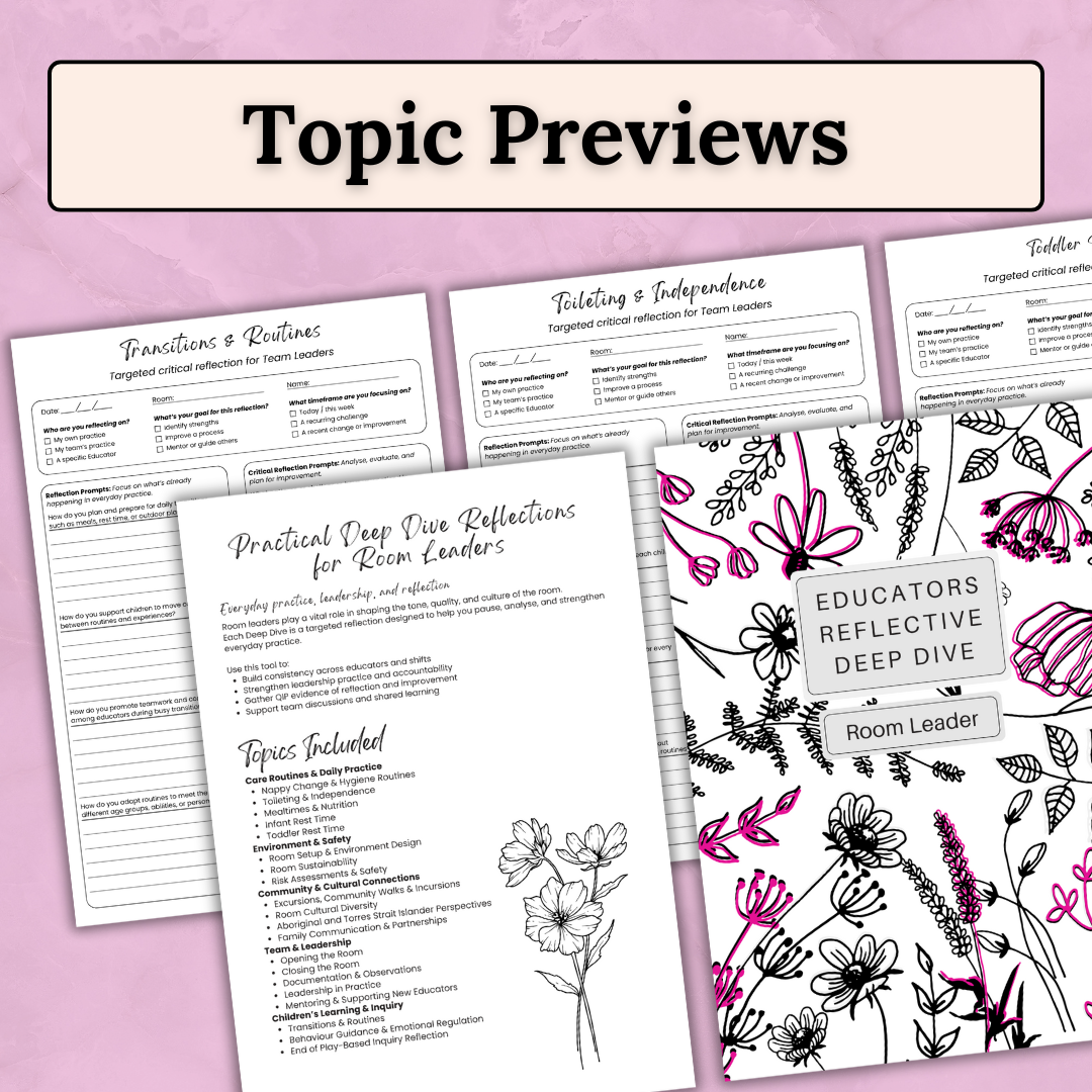 Room Leader Reflection Toolkit – Reflection Templates for Early Childhood Leaders