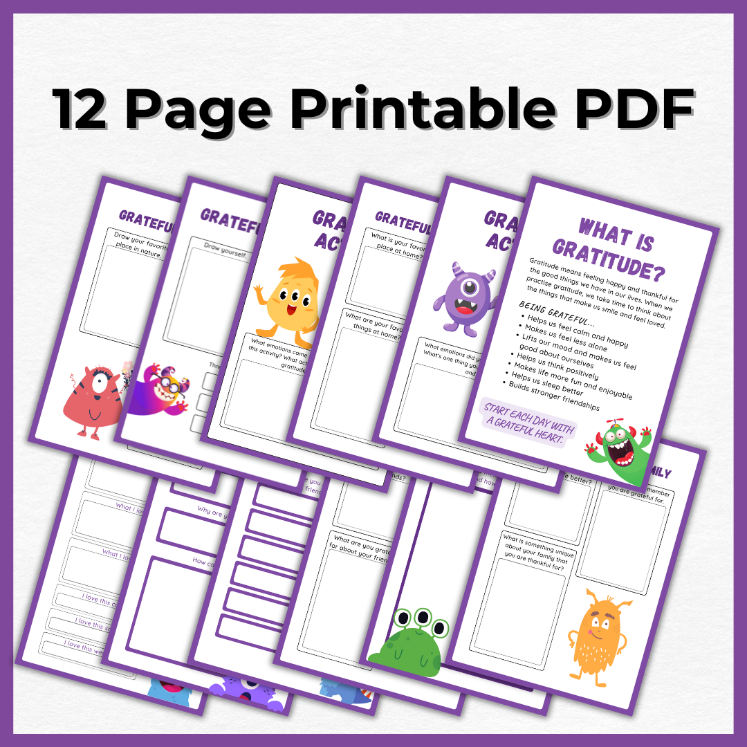 Children's Gratitude Journal for Teachers and Early Childhood Educators and Parents
