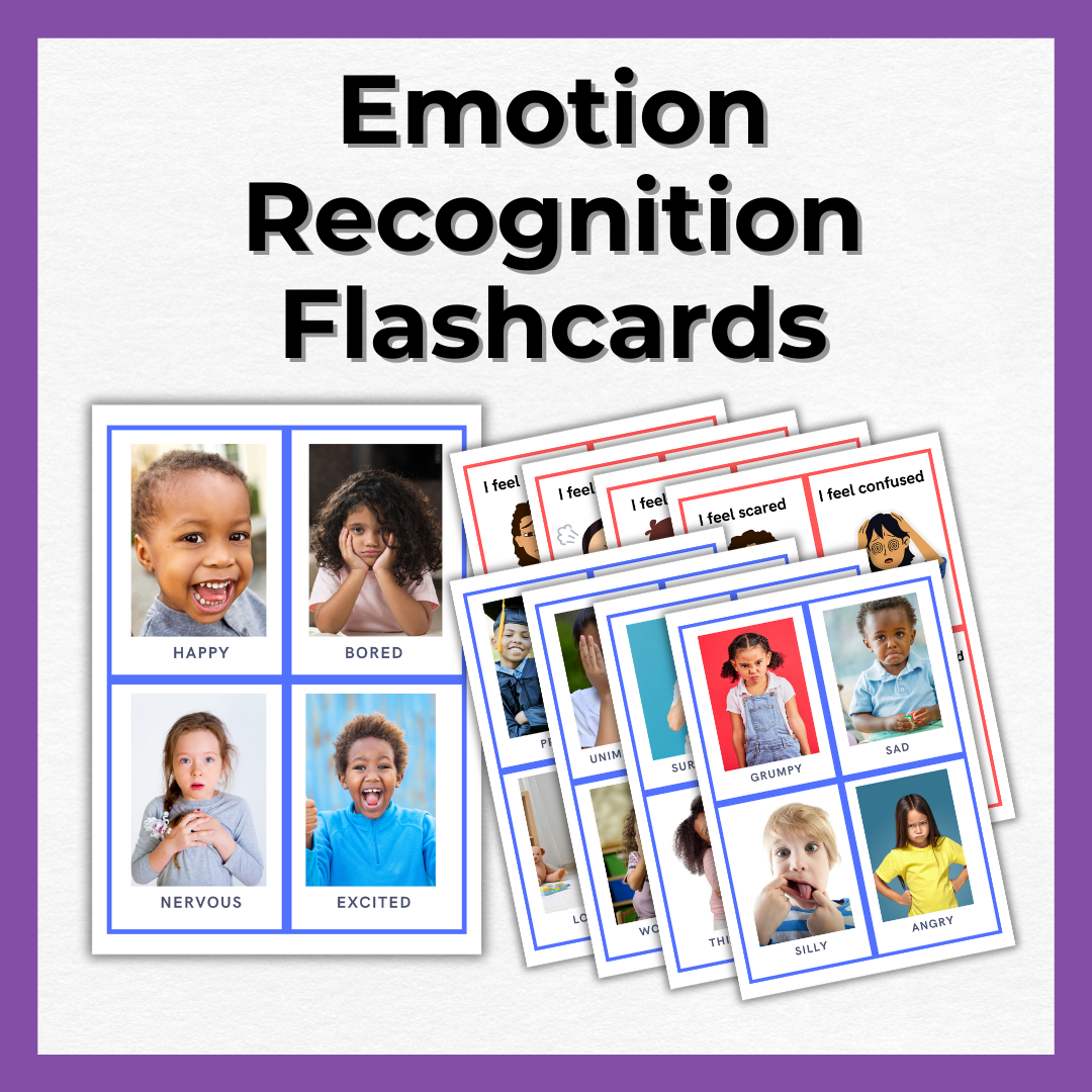 Emotions and Feelings Flashcards Bundle for Early Childhood Educators and Parents