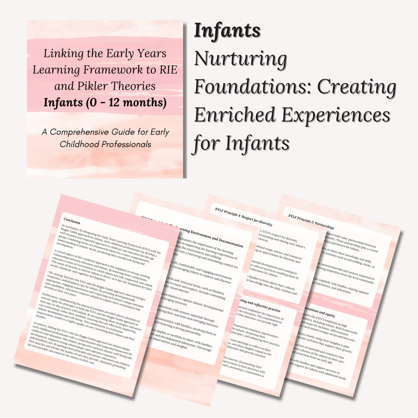 The Ultimate EYLF - RIE - Pikler Connection Guides for Infants, Toddlers, and Preschoolers