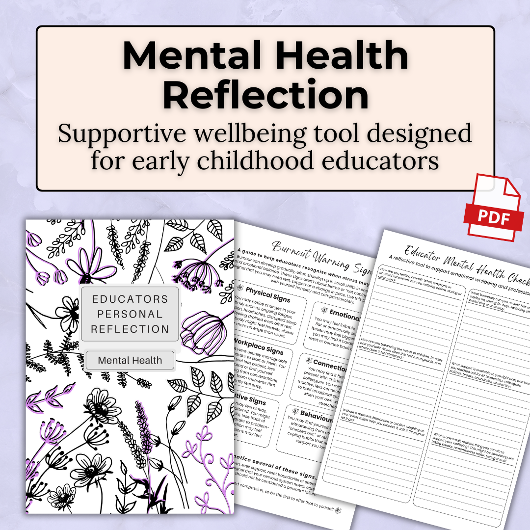 Educator Mental Health Reflection Pack – Free Printable PDF