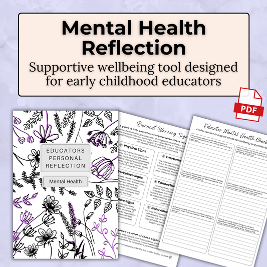 Educator Mental Health Reflection Pack – Free Printable PDF