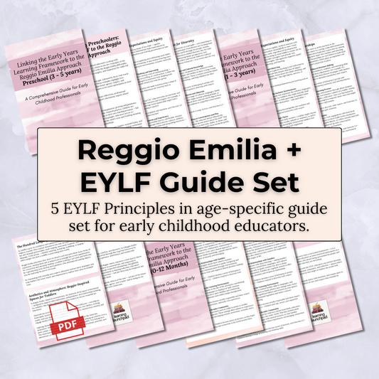 Reggio Emilia + EYLF Printable Guide Set (Infants, Toddlers & Preschoolers)