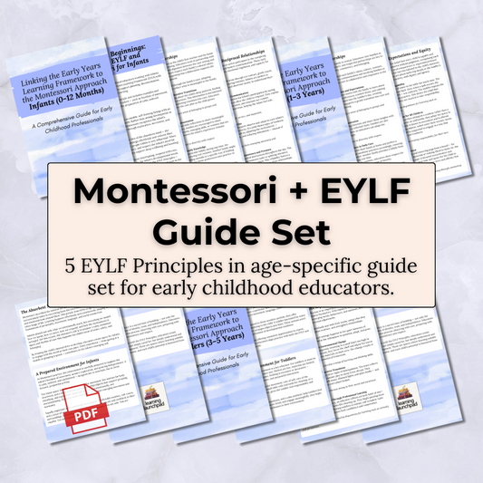 Montessori + EYLF Guide Set – Printable PDF Bundle for Infants, Toddlers & Preschoolers
