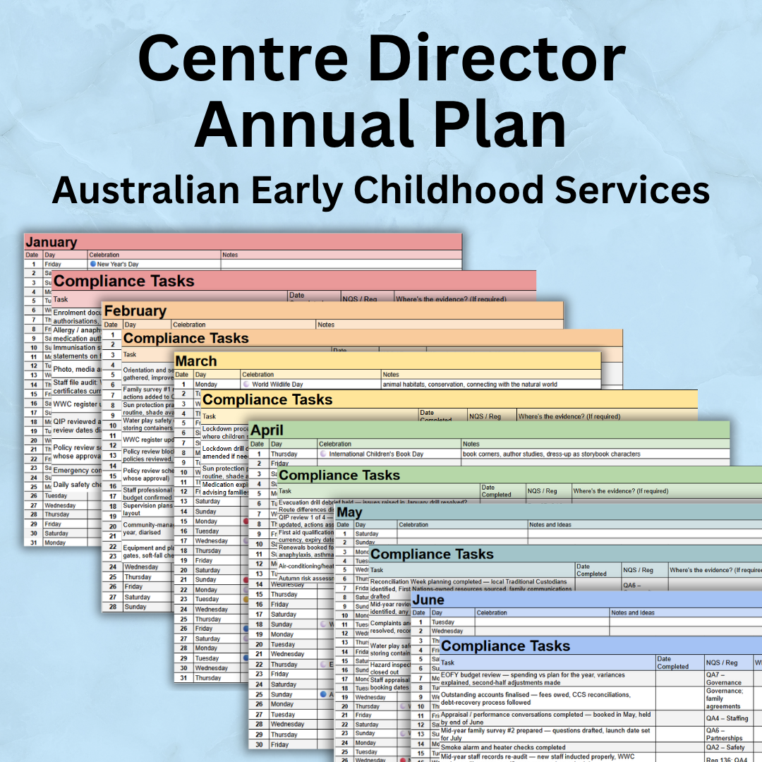 Director's 2027 Annual Plan for Australian Early Childhood Services