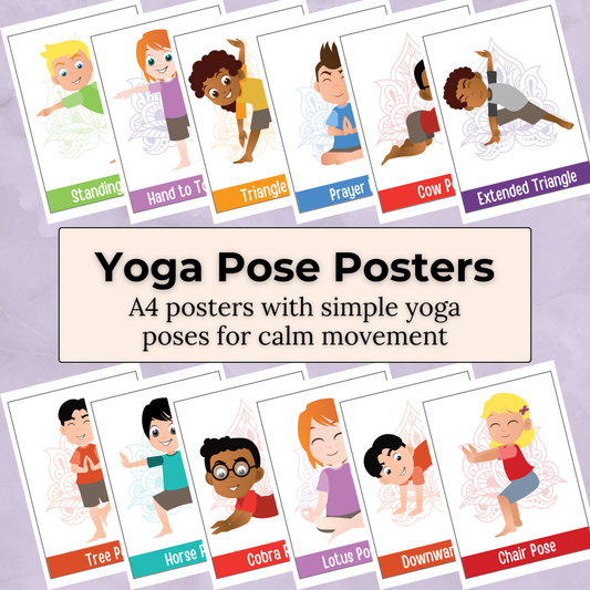 Yoga Pose Flash Cards – Movement & Wellbeing Resource for Children