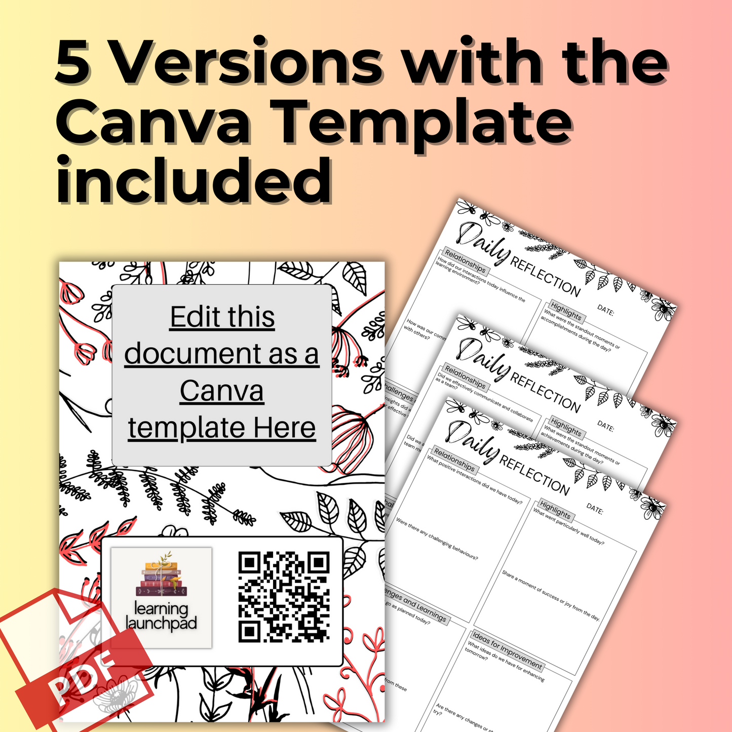 End-of-Day Team Reflection Template for OSHC & ECE Educators
