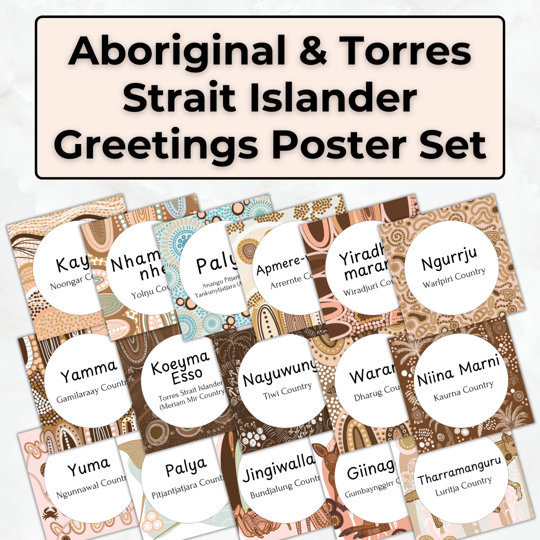 Aboriginal & Torres Strait Islander Greetings - Printable Poster Set