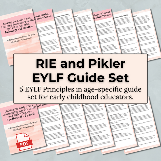 RIE and Pikler + EYLF Guide Set – Printable PDF Bundle for Infants, Toddlers & Preschoolers
