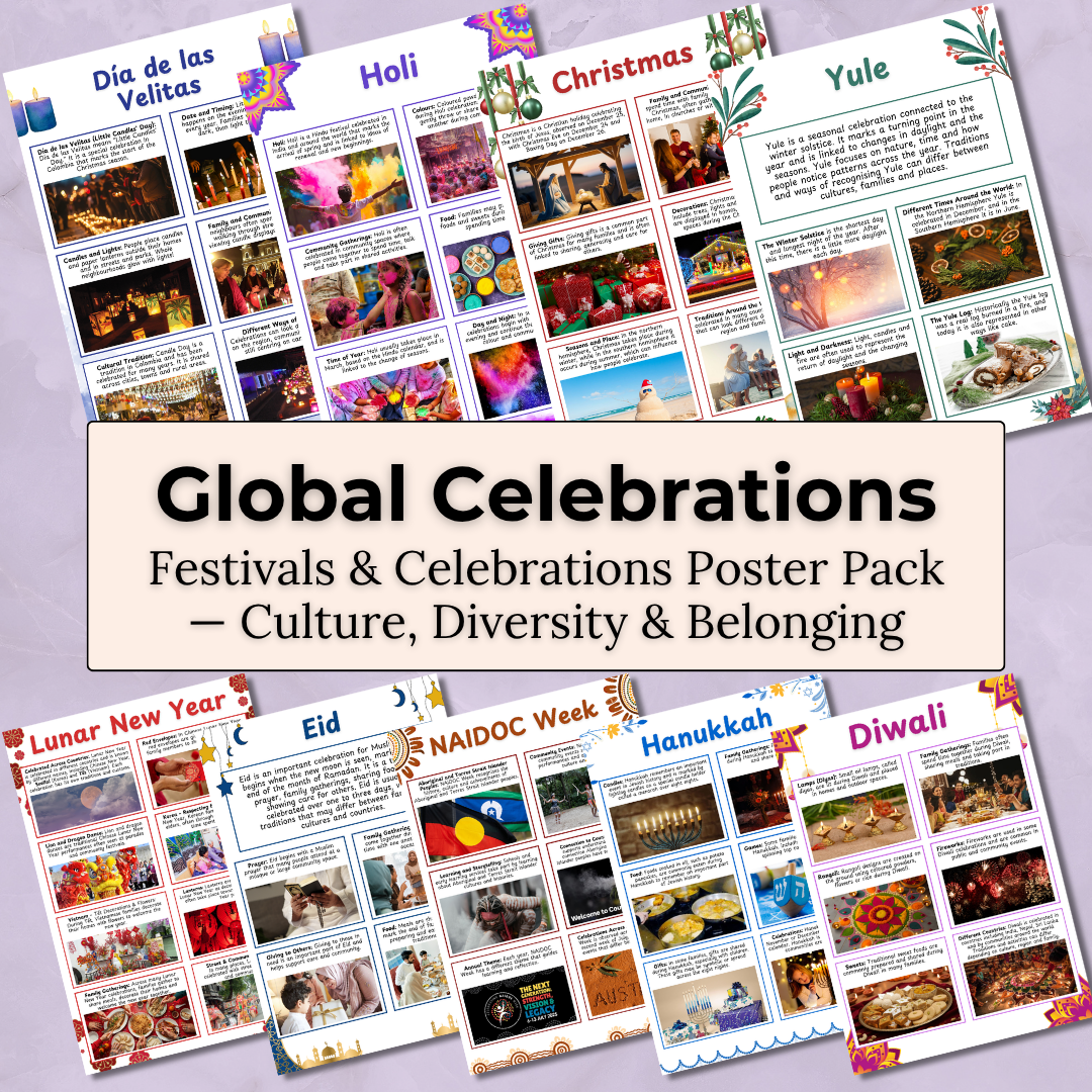 Global Celebrations Posters — Diversity & Inclusion Resource for Early Childhood
