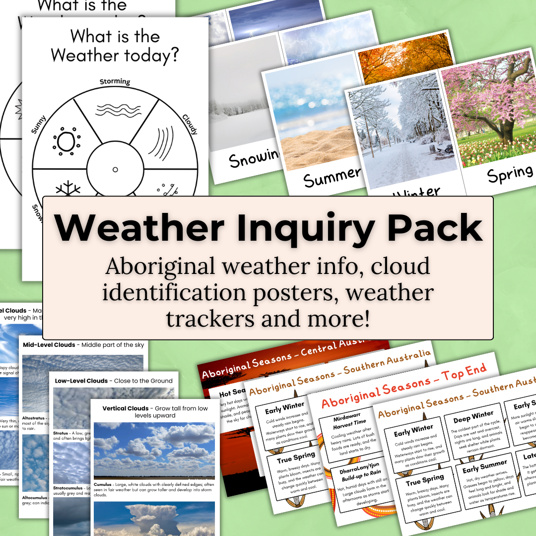 Weather Inquiry Pack – Weather & Seasons Learning Resource Early Childhood