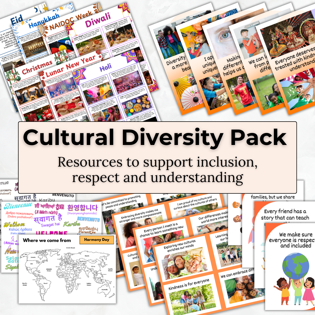 Cultural Diversity Pack – Visual resources for inclusion, belonging and celbration - Harmony Day