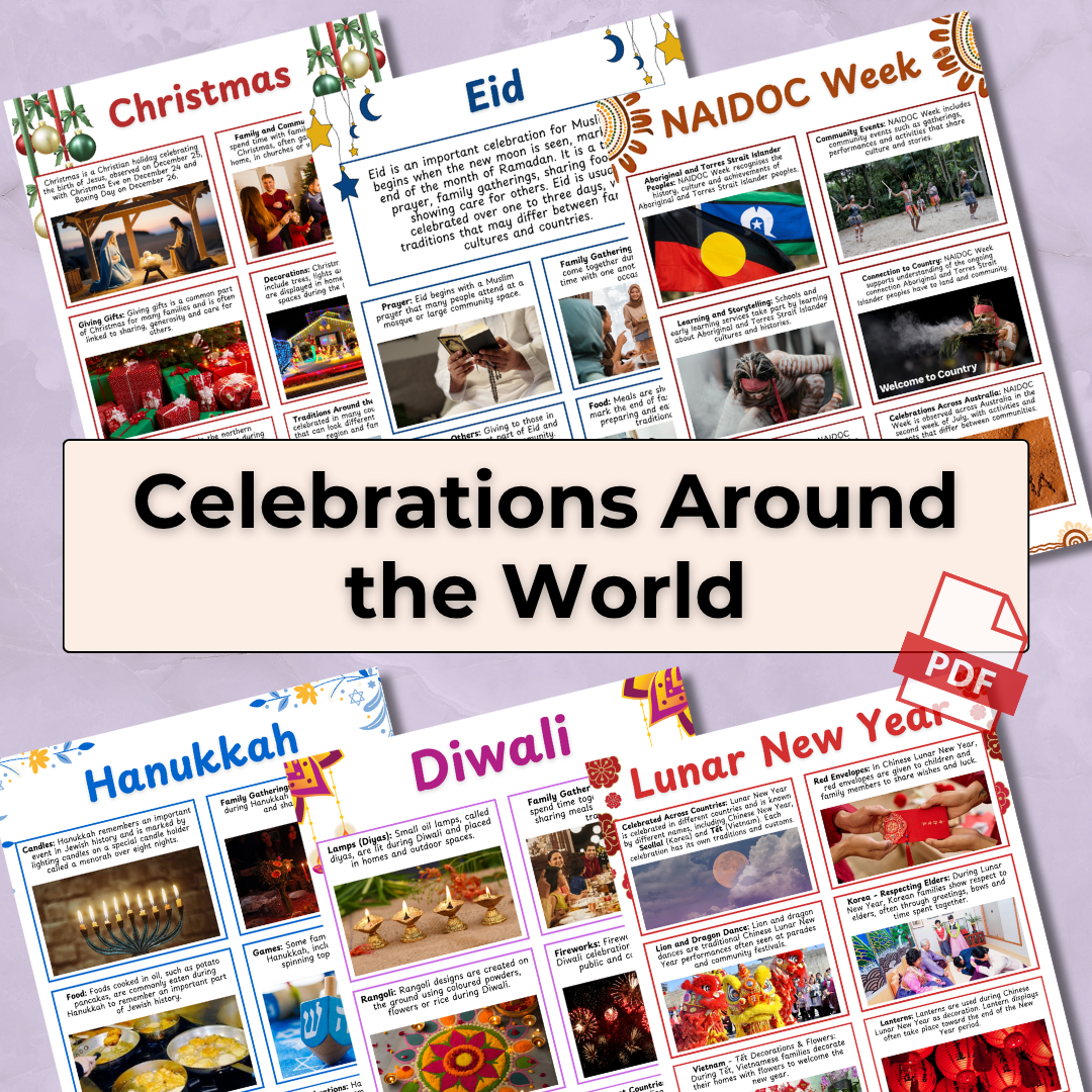 Global Celebrations Posters — Diversity & Inclusion Resource for Early Childhood