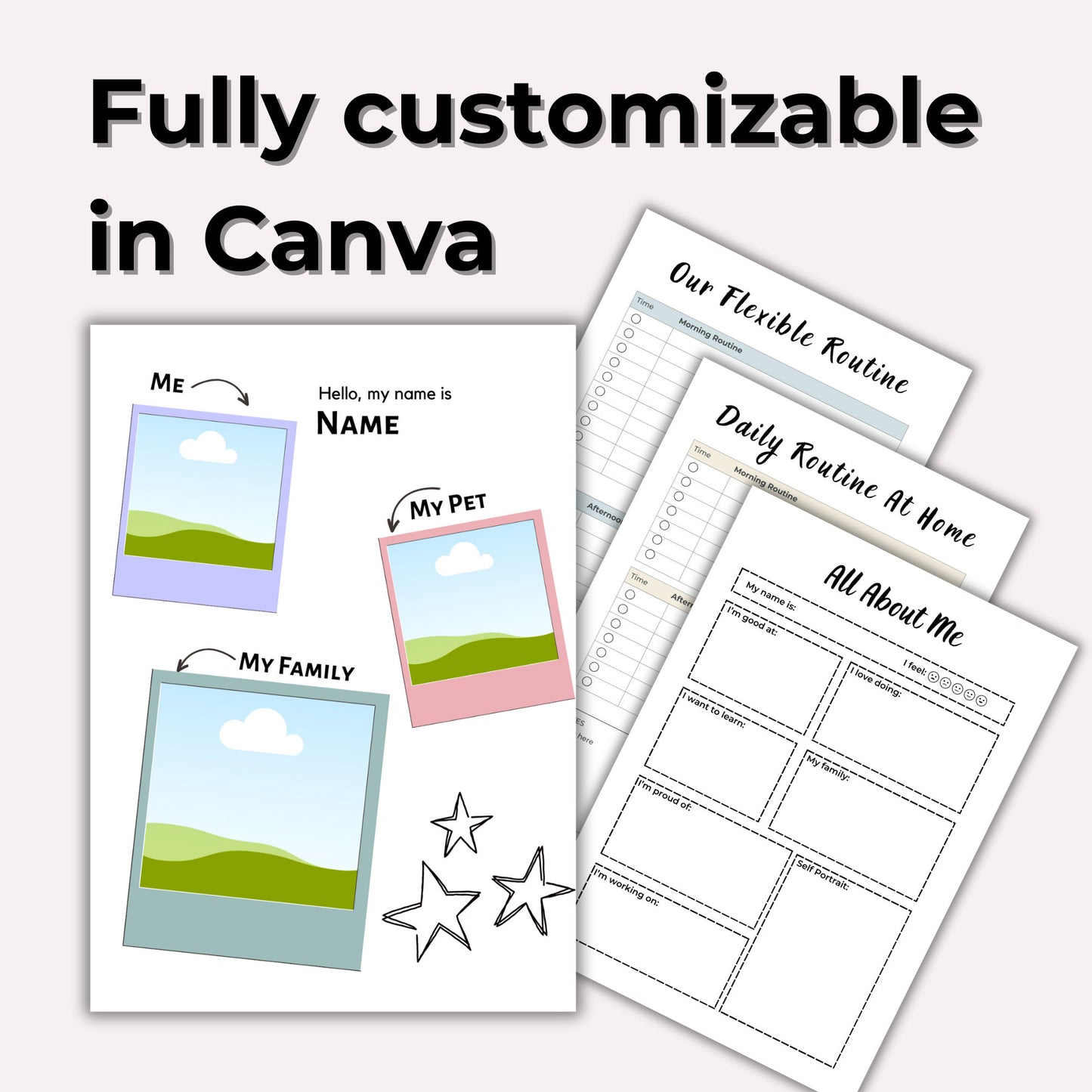 Canva Template - Child Portfolio ECE Educator Digital Planner