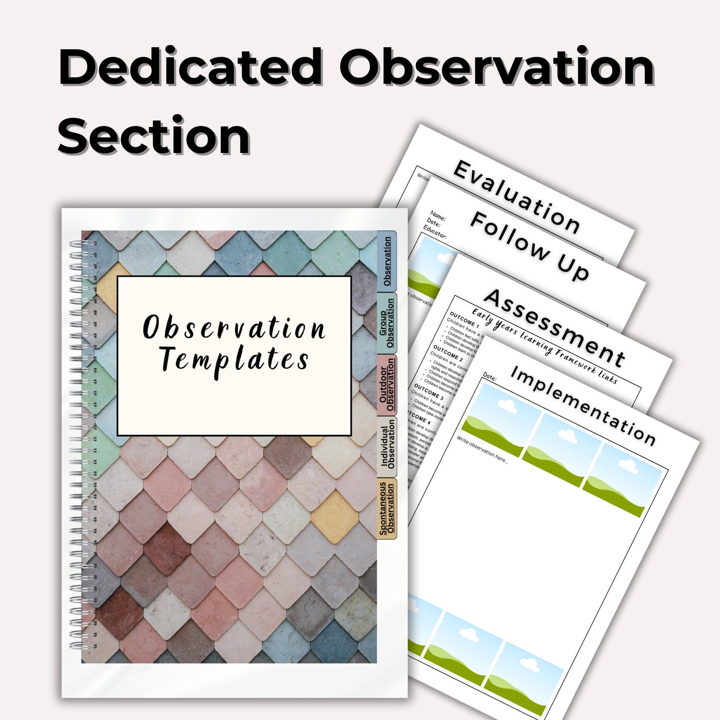 Canva Template - Child Portfolio ECE Educator Digital Planner