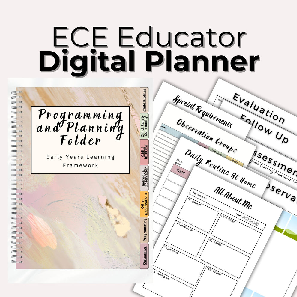 Canva Template - ECE Educator Digital Planner – Learning Launchpad
